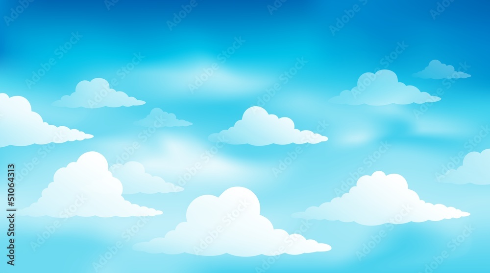 Cloudy sky theme image 1