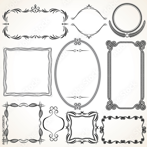 Ornamental Frames. Design Elements