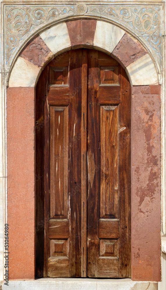 Old Turkish Door in Istanbul Turkey