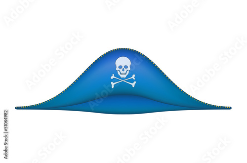 Pirate hat with skull symbol