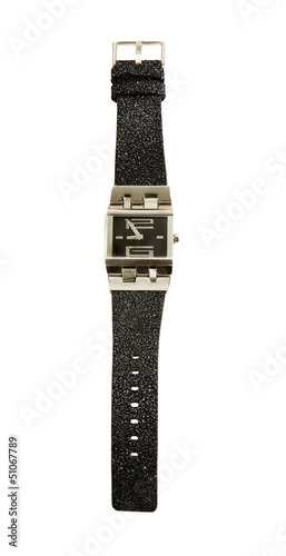 Neoprene strap minimalist square watch