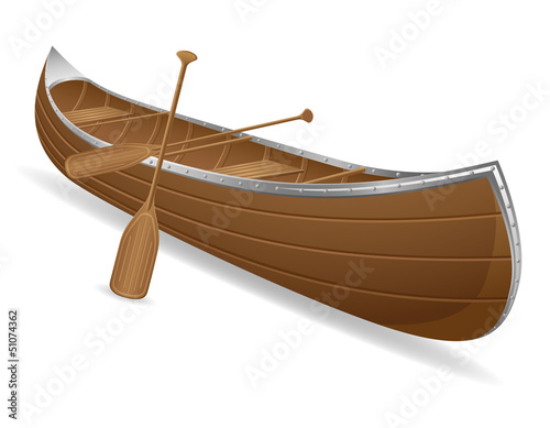 Fototapeta canoe vector illustration