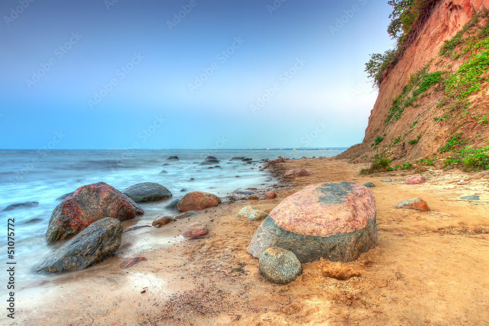 Obraz premium Orlowo cliff at Baltic sea in Poland