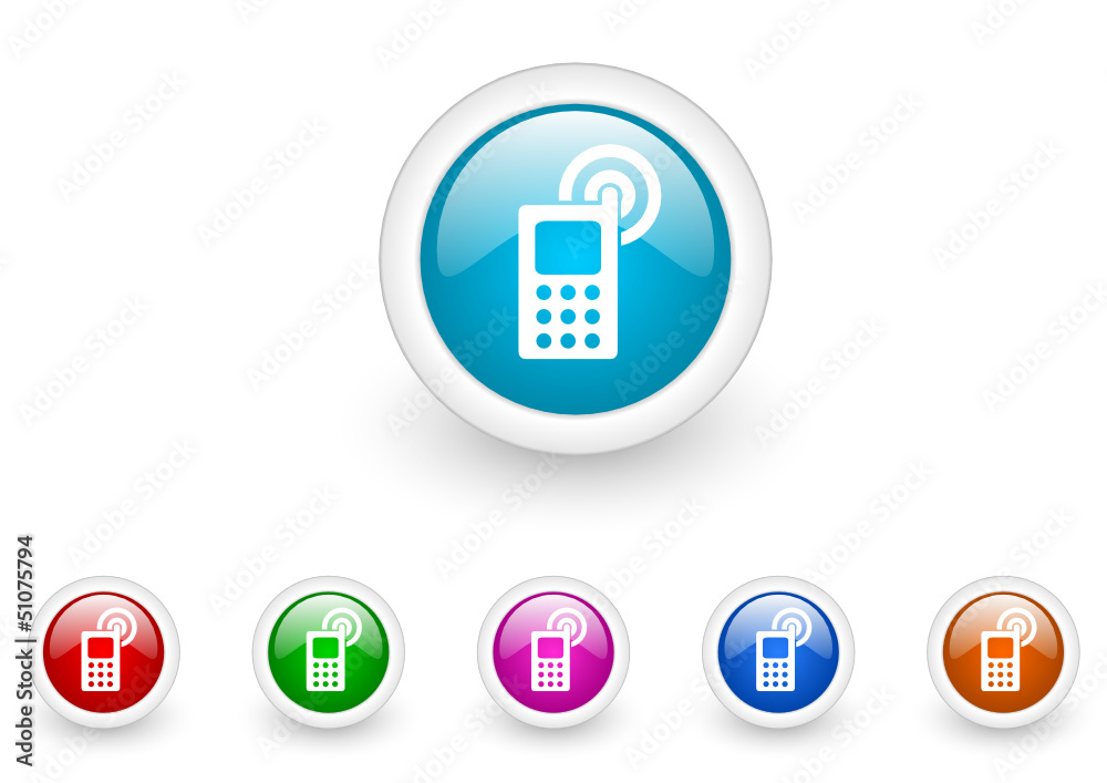 cellphone vector glossy web icon set cellphone vector glossy web icon set