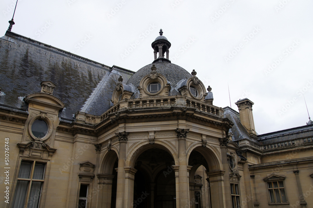 détail du château de Chantilly