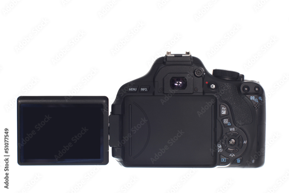 digital camera isolated on a white