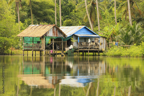 Stilt houses, Ream National Park, Cambodia
