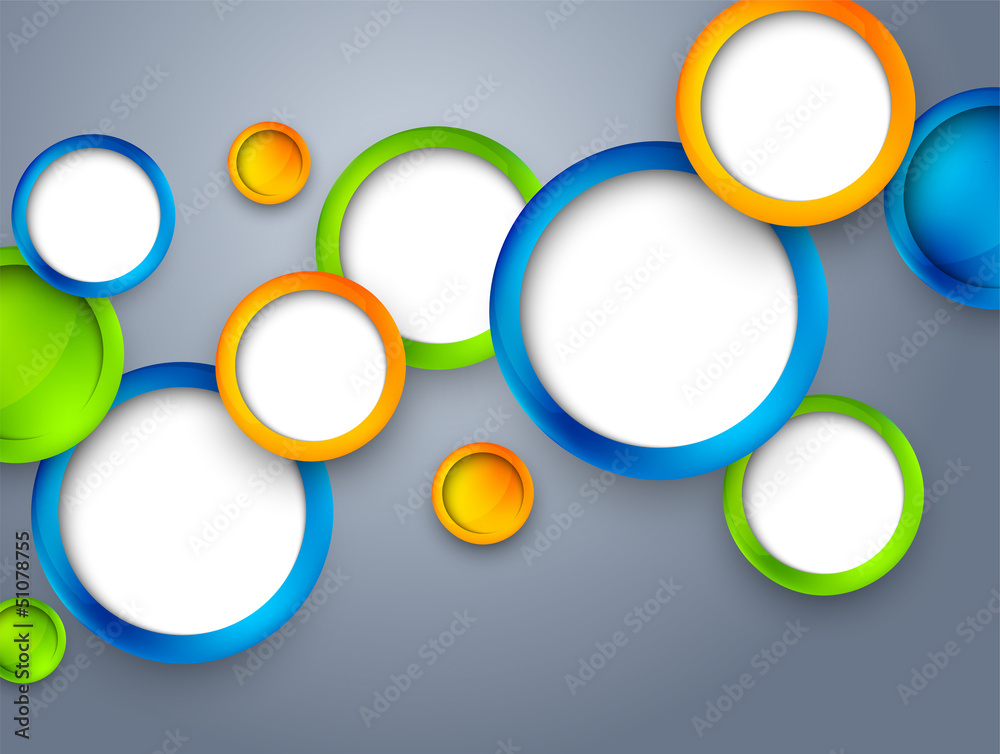 Abstract background with colorful circles Abstract background with colorful circles