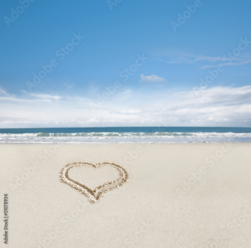 Herz im Sand
