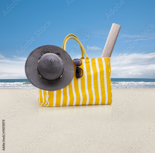 Badetasche am Strand