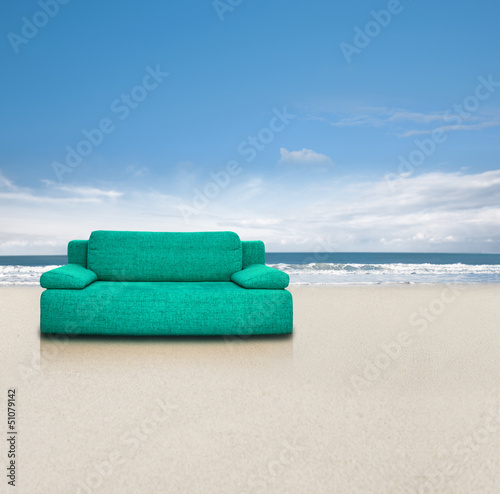 Couch am Strand