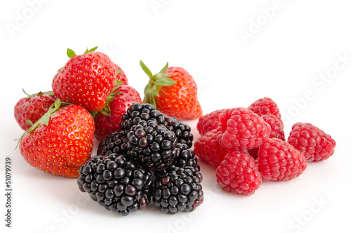 Himbeeren, Brombeeren, Erdbeeren