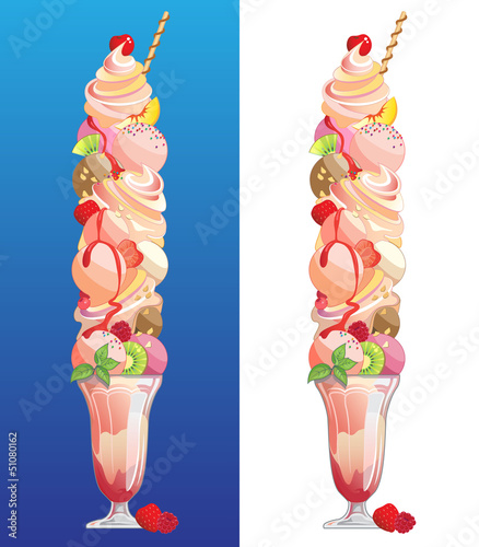 Ice Cream Sundae, giant sized.