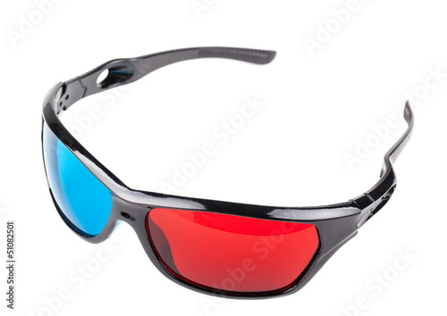 Red and Blue 3D glasses