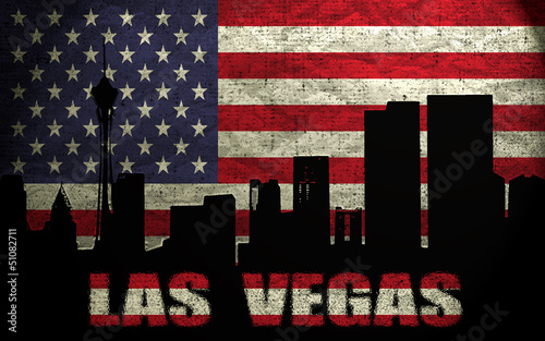 Canvas Print View of Las Vegas City