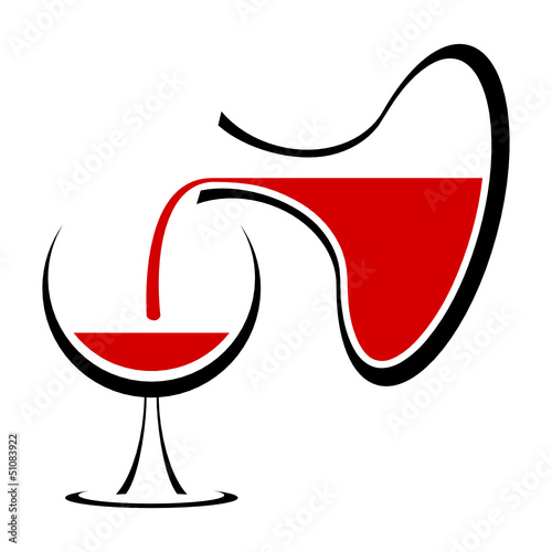 symbol weinglas und karaffe II