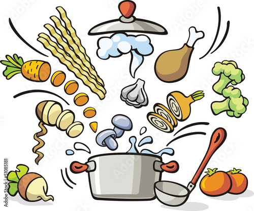 cooking - soup preparation