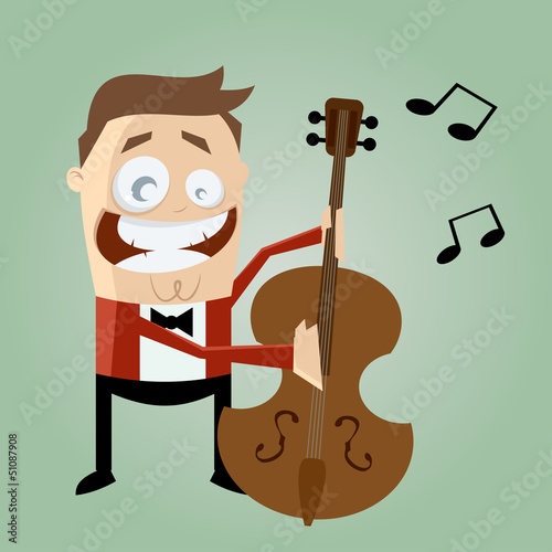 musiker bass kontrabass
