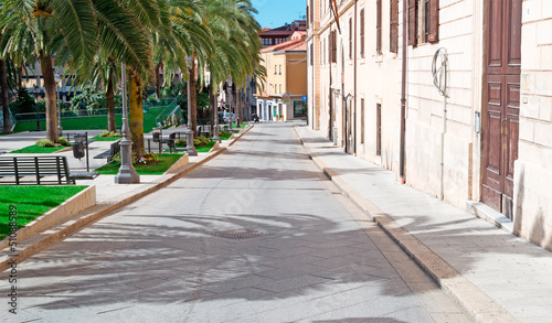 desert street in Sassari