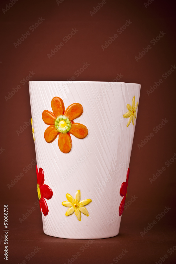 Fototapeta premium Empty flower pot
