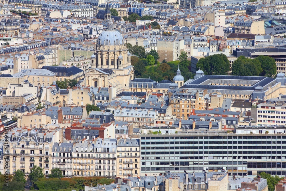 City view in Paris, France