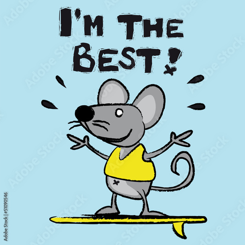 souris, rat, surfer,surf, personnage, bande dessinée