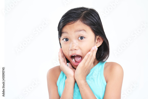 Canvas Print Surprised Girl