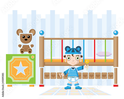 Baby in her own room