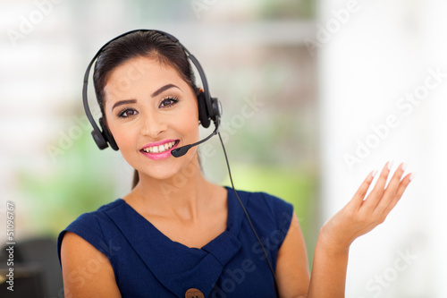 customer service woman smiling photo