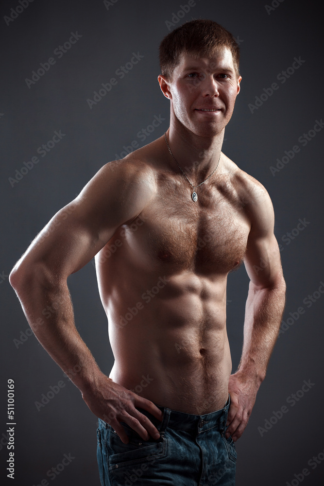 Fototapeta premium strong athletic man