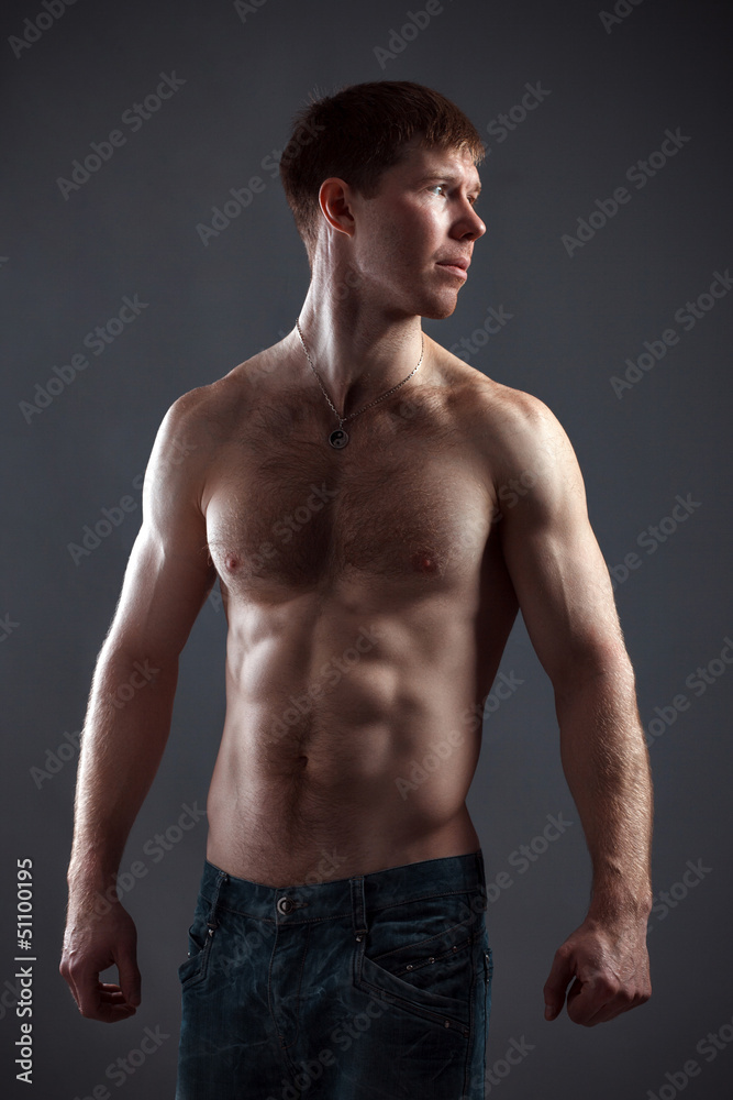 Fototapeta premium strong athletic man