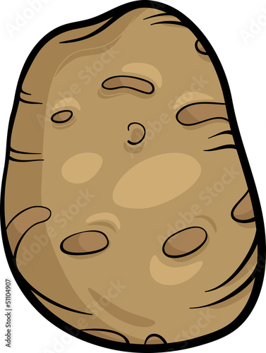 potato vegetable cartoon illustration