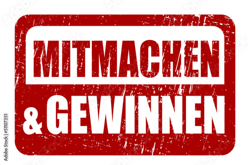 MITMACHEN & GEWINNEN, stempel