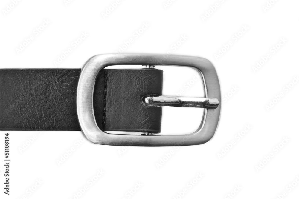 Belt buckle on a white background