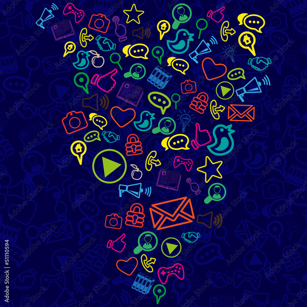 Background of universal web icons. Vector iilustration