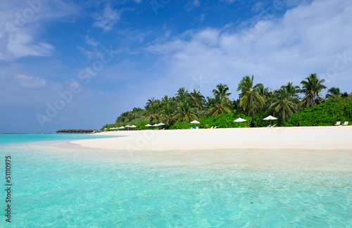 Beautiful beach at Maldives