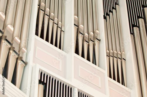 Church organ pipes