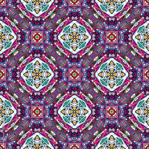 Native American vector pattern with ancient motivs photo