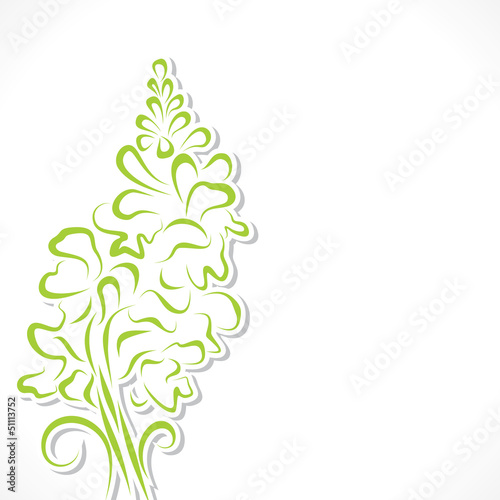 Abstract green flower backgroundstock vector photo