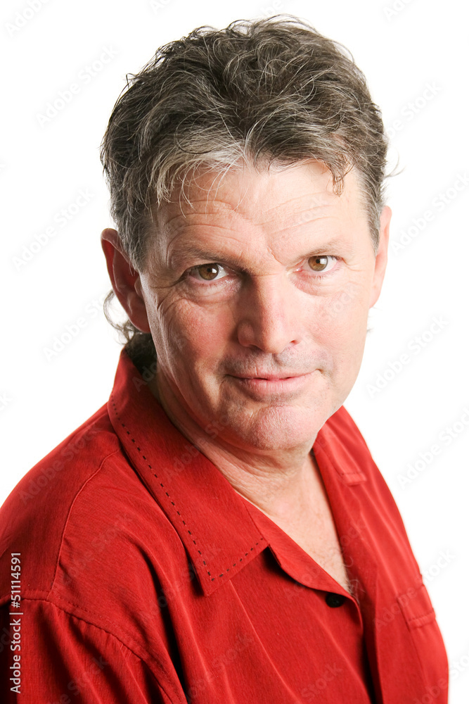 Portrait of Mature Man - Serious Portrait of Mature Man - Serious