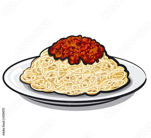 Spaghetti with sauce