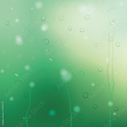 Drops of rain on windows