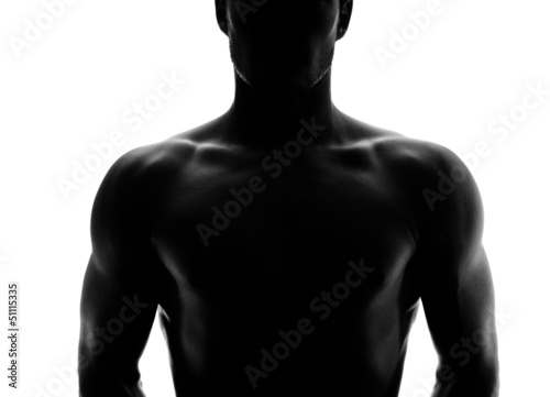 Muscular silhouette of a young man © aetb