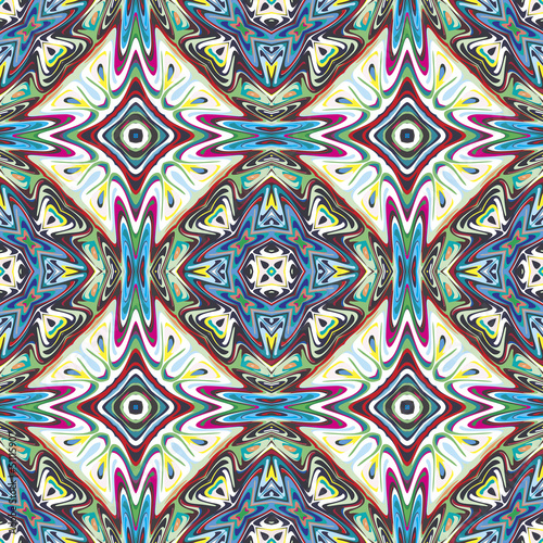 Native American vector pattern with ancient motifs