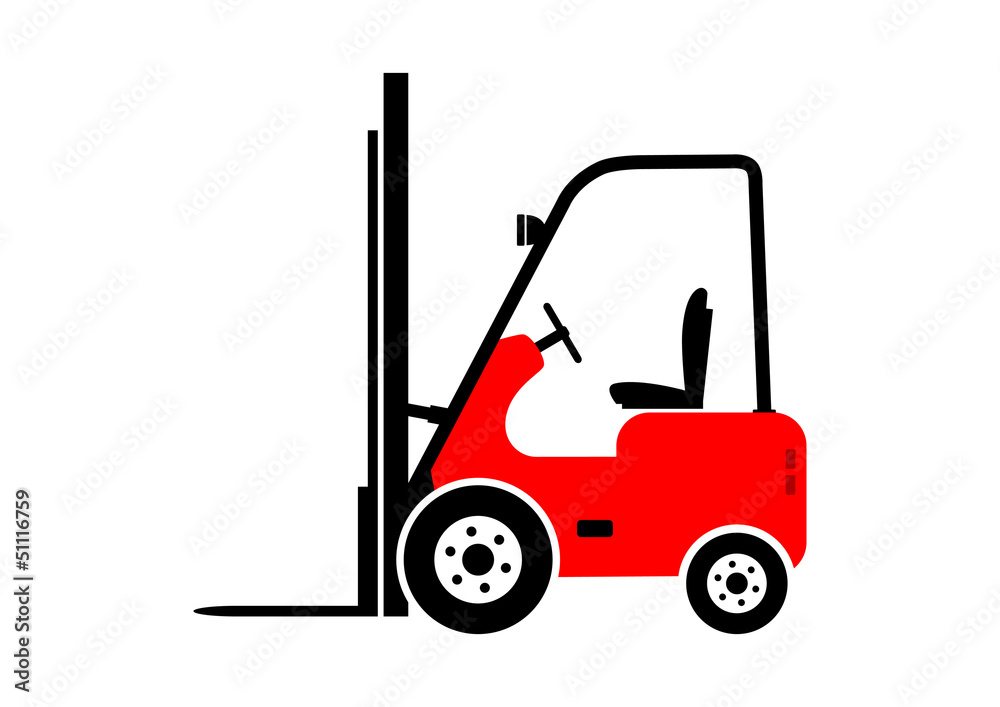 Forklift truck icon