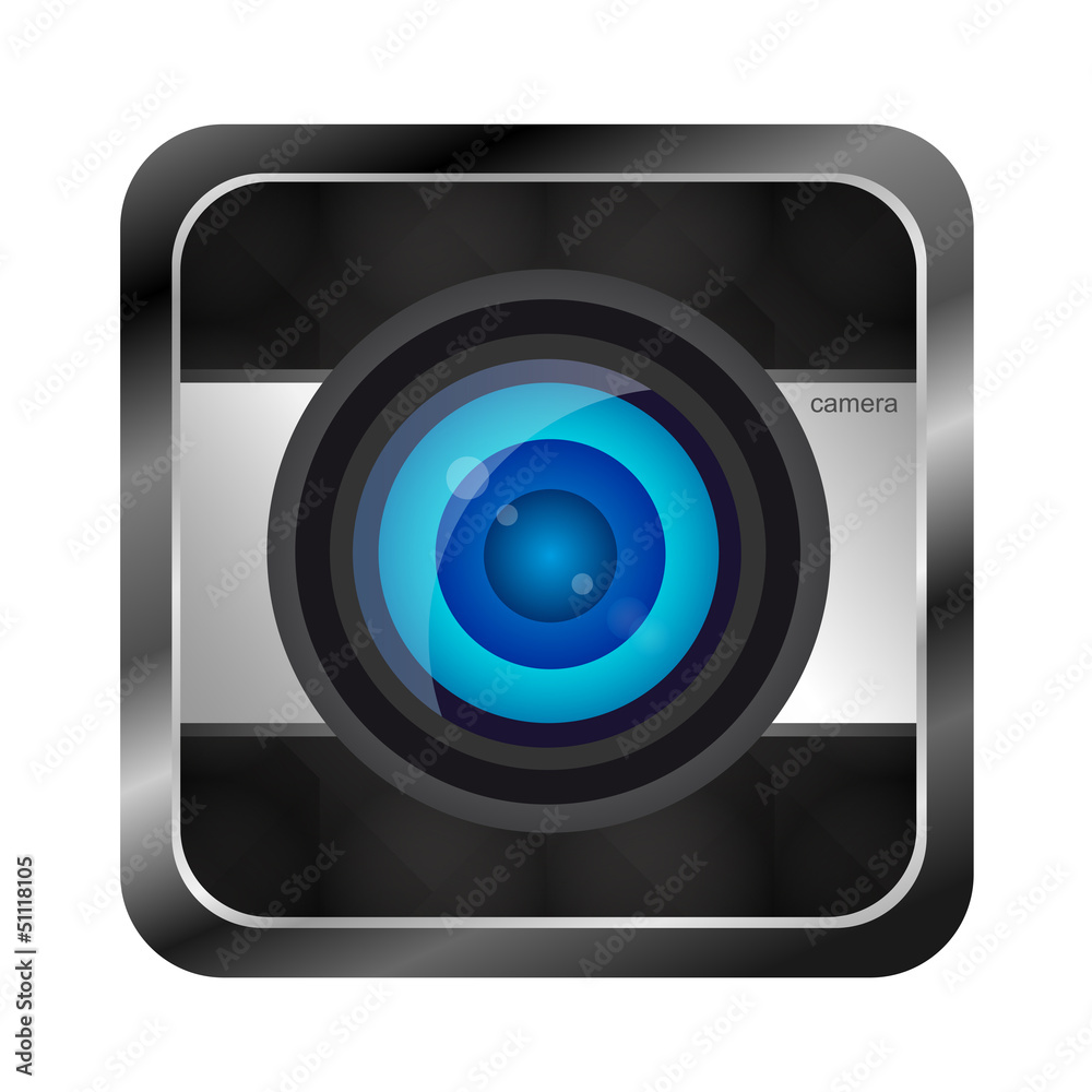 Color photo camera icon Color photo camera icon