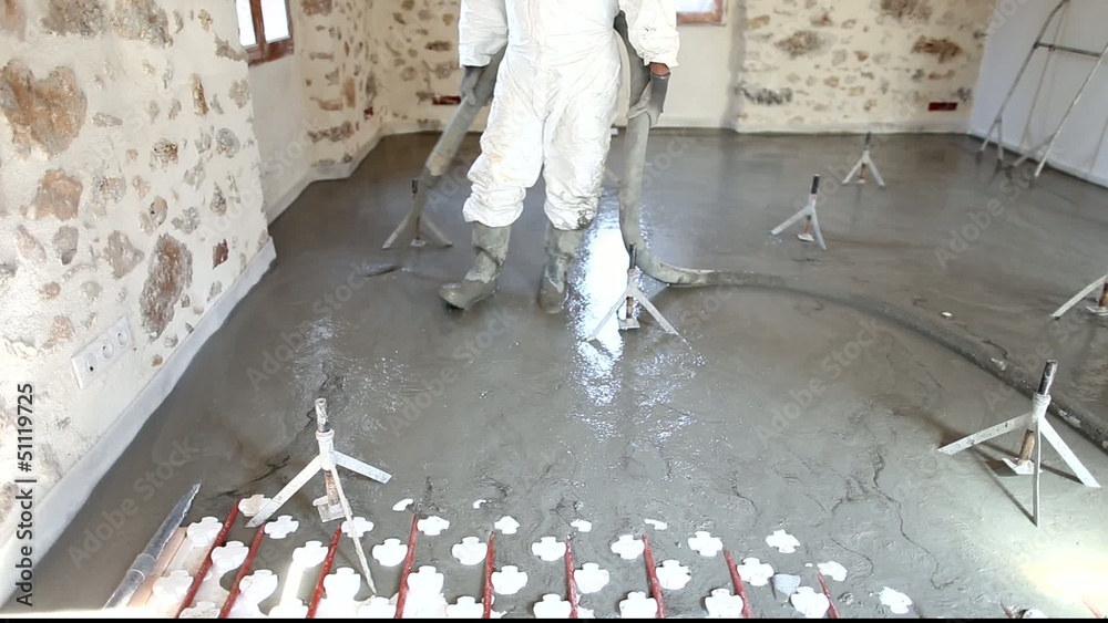 réalisation d'une dalle béton