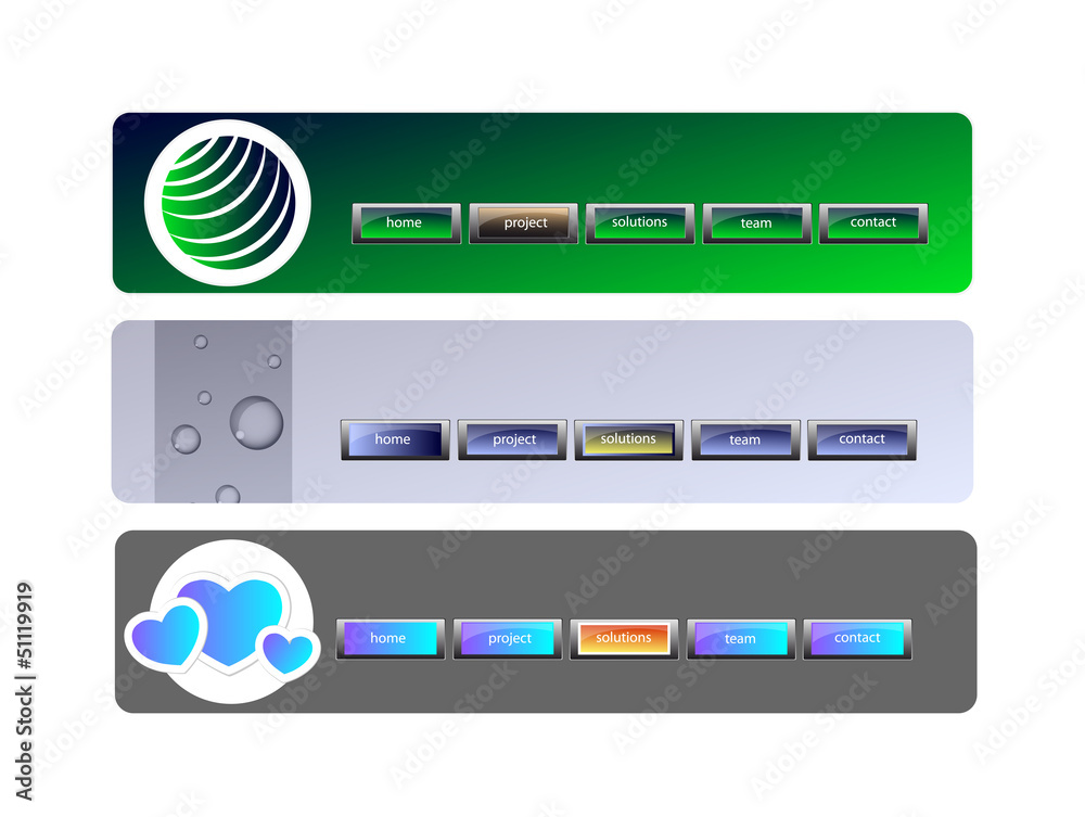 Vector banner template Vector banner template