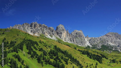 Dolomites mountains panorama.