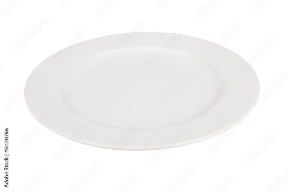 White plate